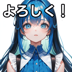 Blue Person Sticker two2