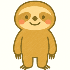 Lazy Sloth-Senpais Chill Life