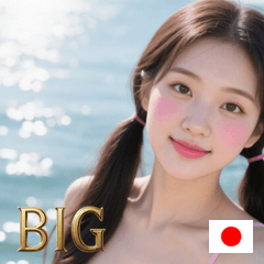 Summer sexy Japanese swimsuit beauty