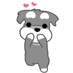 cute schnauzer dog pop-up