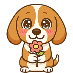 ビーグルの毎日つかえるスタンプ ver.1