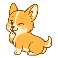 コーギーの毎日つかえるスタンプ ver.1