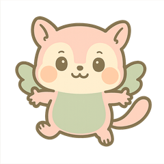 Relaxed Flying Squirrel Stickers