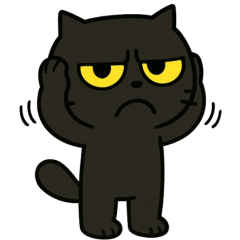 Platu mischievous black cat V2 (No text)