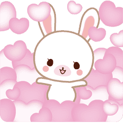 Moving Lovey Dovey Bunnies Rai Mai 2 Line Stickers Line Store