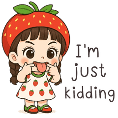 Strawberry cute girl (ENG)