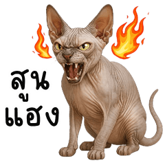 Funny Sphynx Cat (E-San)