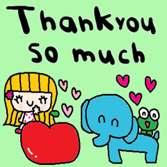 nenerin日常会話スタンプ37英語気遣い修正0