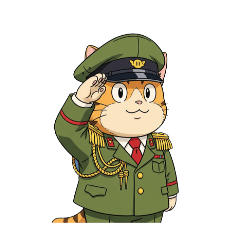 saluting cat 12