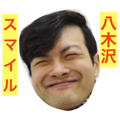 smile yagisawa face sticker