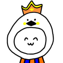 football fan rabbit (orange&blue) 3