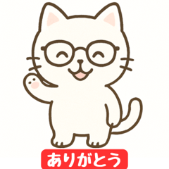 Gentle Glasses Cat