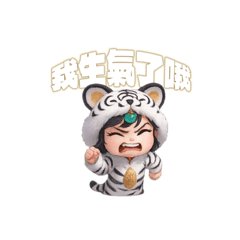 調皮 日常好用貼圖1-Fan虎