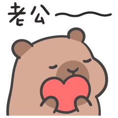 厭世水豚(´•ω•`) 愛你愛你愛你(老婆版)