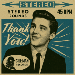 50sレコジャケ風スタンプ