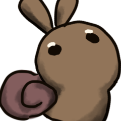 rabbit staring - bag