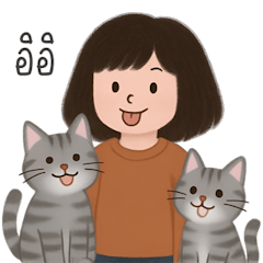 Little Girl and Her Warm Cat