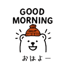 红毛线帽小北极熊