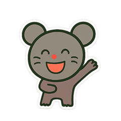 AI ねずみスタンプ