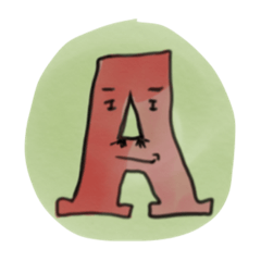 The face English alphabet