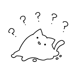 White cat slime escaping from reality