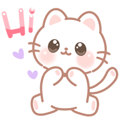 Miki the Mischievous White Kitty