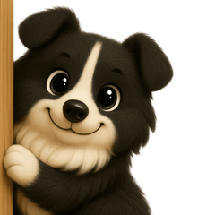 Lovely shadow  the Collie sticker