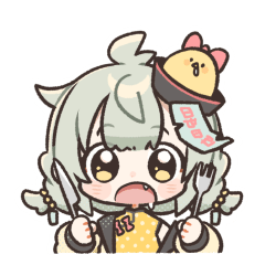 ヒヨコちゃんウキウキスタンプ