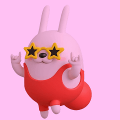 Moving 3D rub rabbit3