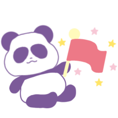 smiling and happy panda