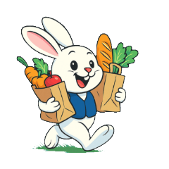 かわいいアイウサギの日常使いスタンプ