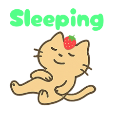 Strawberry Cat - Chill & Cute Stickers
