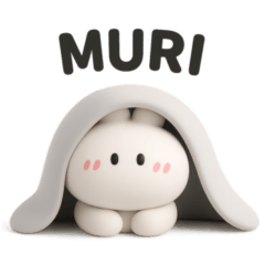 3D Rabbit talk sticker #3