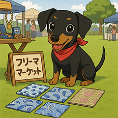 ミニピンイラストスタンプ　感謝と祝福