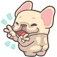 French Bulldog PIGU-Sticker 41