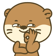 Cute Otter 2 : Pop-up stickers