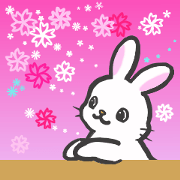 Flower and white Rabbit