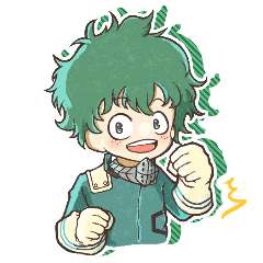 毎日使えるヒロアカ雄英A組スタンプ