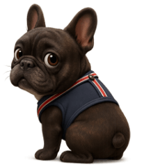 フレンチブルドッグ　ブリンドルの福ちゃん