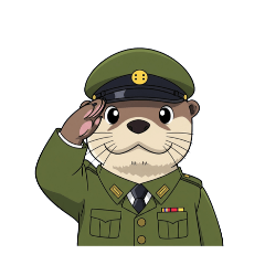 Saluting Otter 2