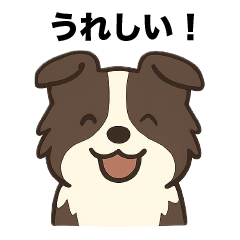 Border collie warm Sticker