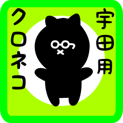 black cat sticker for uda