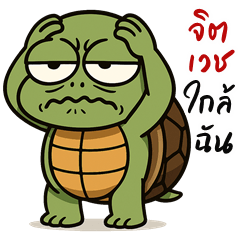 Funny Turtle (Big Stickers)