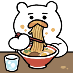 たべくまの動くスタンプ