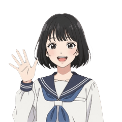 A cute angel girl in sailor style