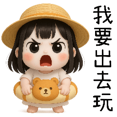 Cute little girl ghost Summer time