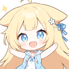 Yellow cat x pink girl sticker