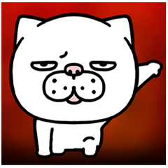 A mean looking cat (no lines)