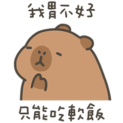 卡比巴拉肥水豚胃不好