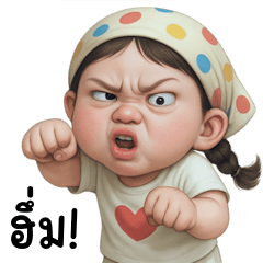 Chubby Little Girl with Many Moods (BIG)